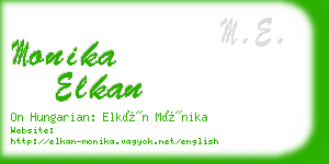 monika elkan business card